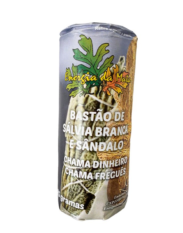 Bastão de Sávia Branca e Sândalo
