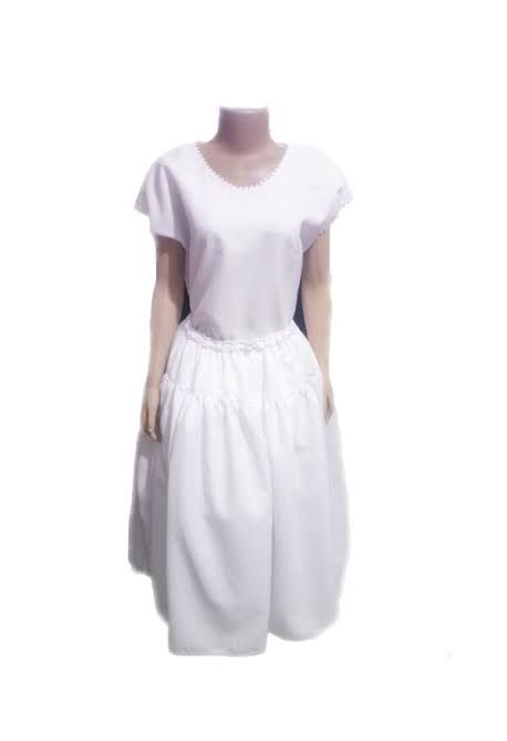 Roupa De Ração Feminino Conjunto 2 Peças Umbanda e Candomblé