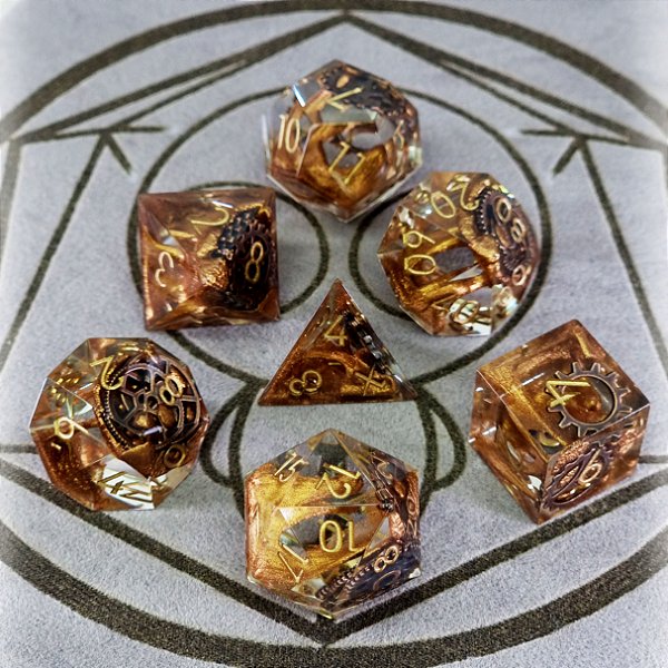 Chronos, Gears of Destiny - Set de Dados (7 peças)
