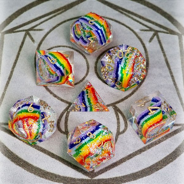 Rainbow - Set de Dados (7 peças)