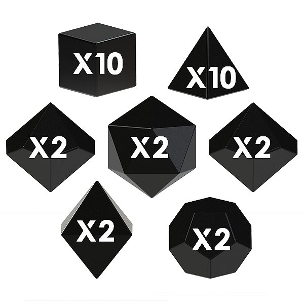 Dark Grey - Conjunto de Dados (30 peças)