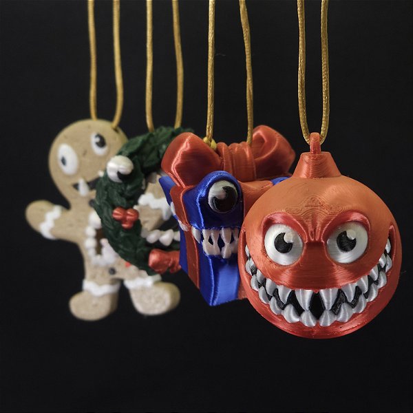 Enfeites para Árvore - Diversos Natalinos Mimic (4 unidades)