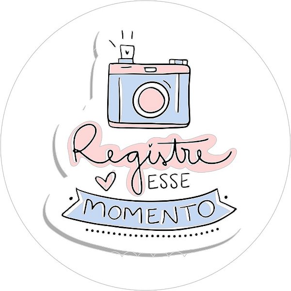 Etiqueta Adesiva REGISTRE ESSE MOMENTO