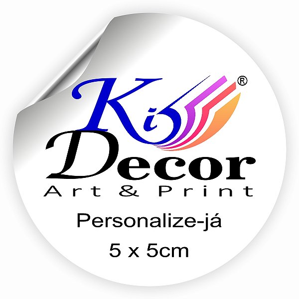 Etiqueta Personalizada Adesivo 5 x 5cm SUA LOGO