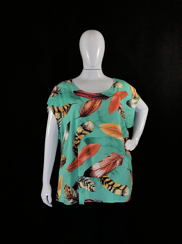 BLUSA DE PENA PLUS SIZE