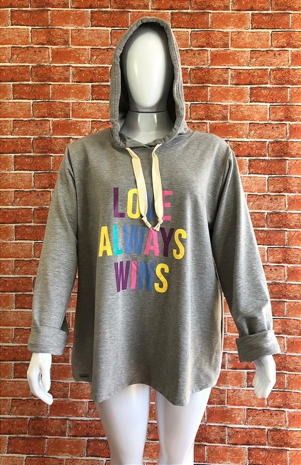 MOLETOM LOVE ALWAYS PLUS SIZE