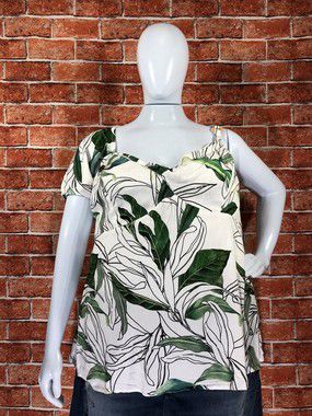 BLUSA MANGA CURTA PLUS SIZE