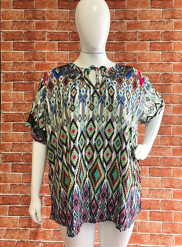 BLUSA BATA PLUS SIZE