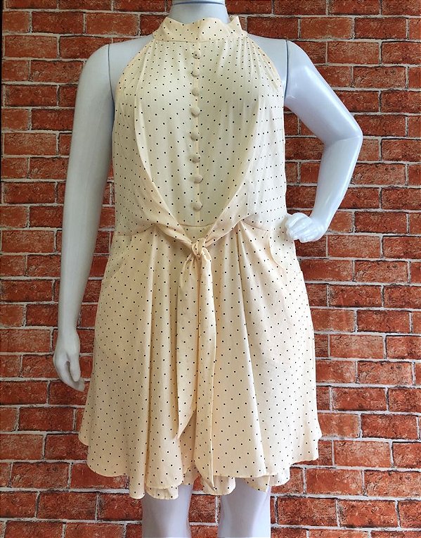 VESTIDO MIDI POA PLUS SIZE