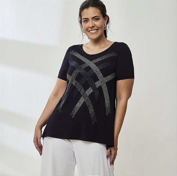 BLUSA COM HOTTIX PINCELADO