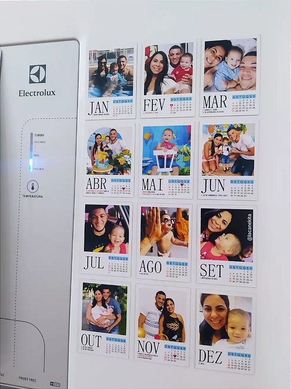 Foto Ímã com Calendário 2025 Personalizado