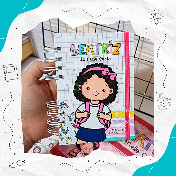 Agenda Pocket Escolar - Capa Para Personalizar