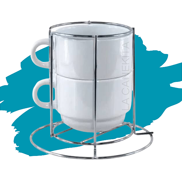 Torre de Xícaras Personalizadas - 2 Xícaras Para Personalizar