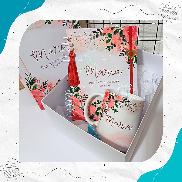 Kit Agenda, Caneca E Caixa Personalizada