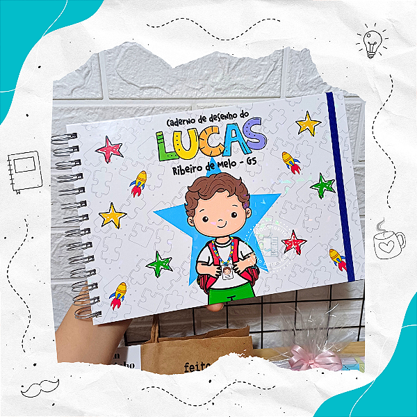 Caderno de Desenho Personalizado