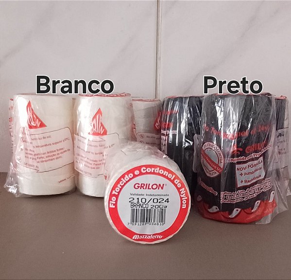Fio torcido e Cordonel de Nylon Grilon 210/024 - 200g