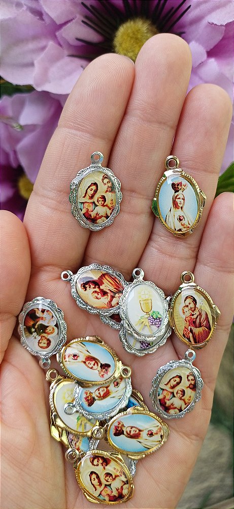 Medalha Pequena Resinada 1 lado