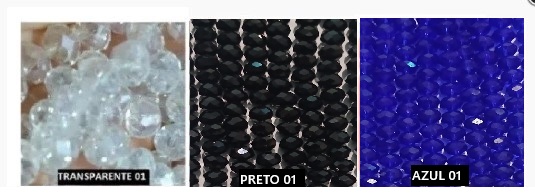 Conta Cristal 6mm Fio (80 contas)