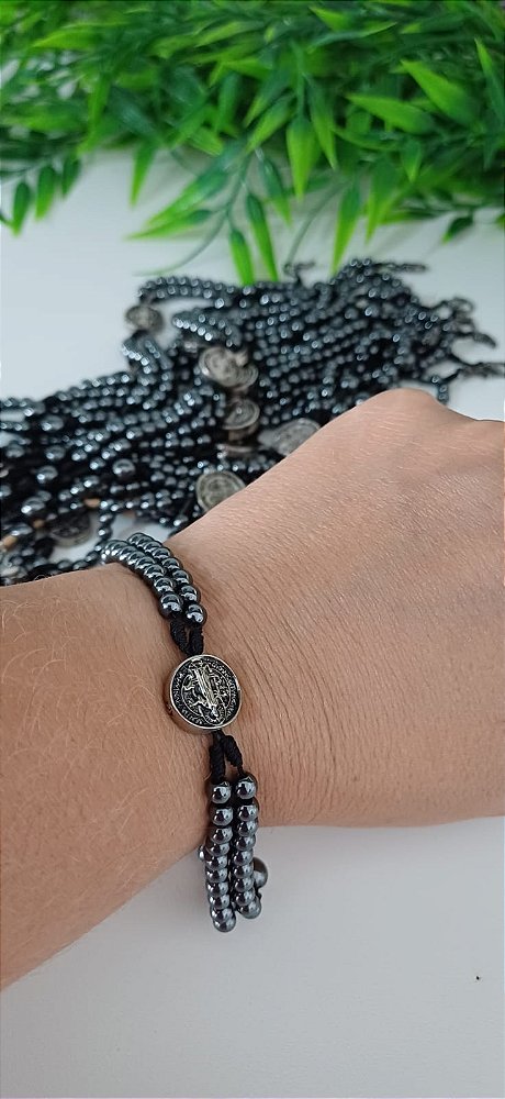 Terço de Pulso Hematita