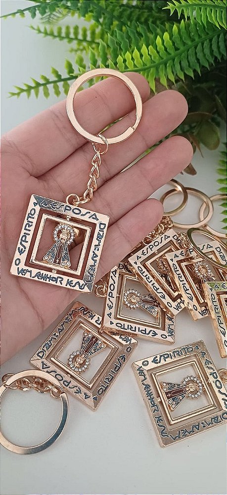 Chaveiro Nossa Senhora Aparecida - Quadrado