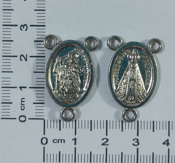 Entremeio Metal Nossa Senhora Aparecida e São Cristovão