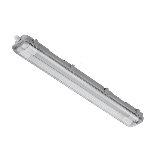 Luminária Hermética IP65 Para 2 Lâmpadas T8 9W ou 10W 60cm