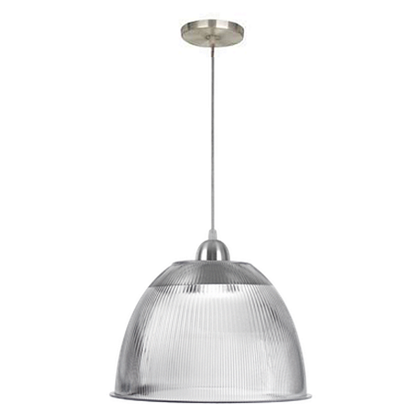 Luminária Prismática 16 Pol Pendente Cristal E-27 - Claron