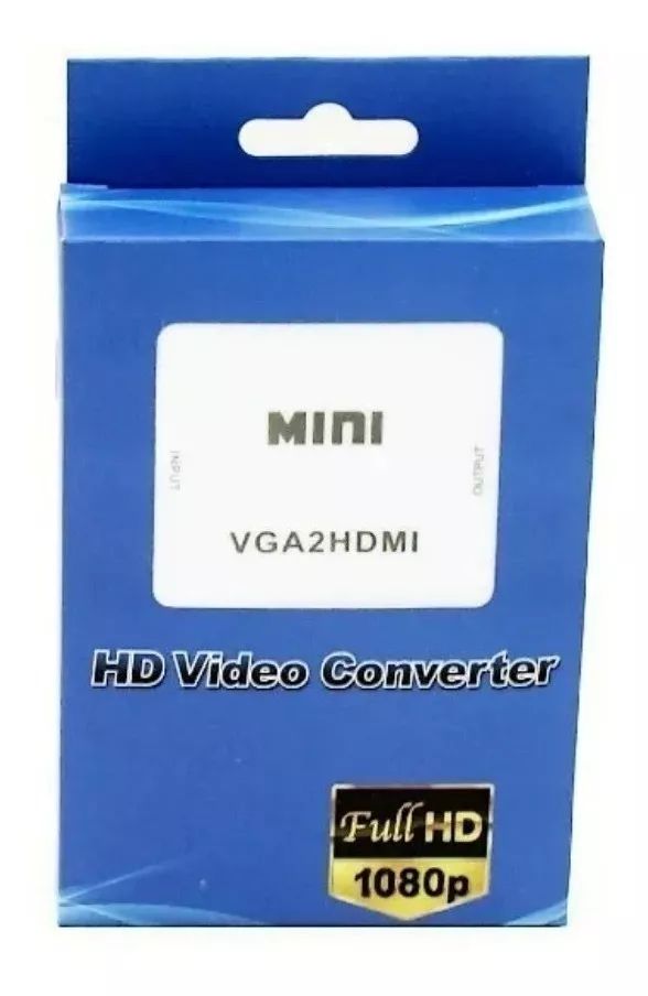 Conversor VGA Para HDMI Mini Com Áudio KAP-V105 KAPBOM