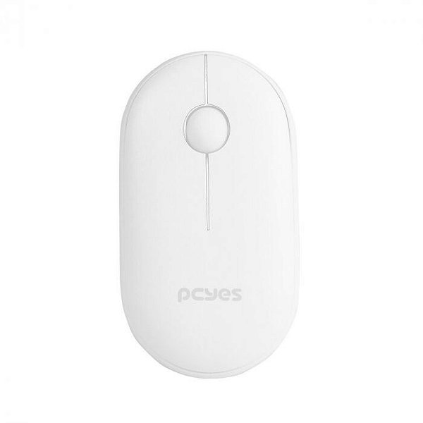 Mouse Sem Fio 1600DPI Bluetooth A Pilha Branco College PCYES
