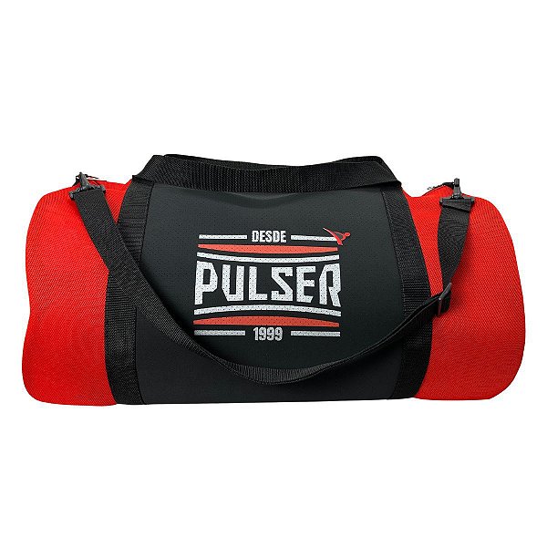 Bolsa Grande Treino Fitness Academia - Preto com Vermelho Sport - Pulser