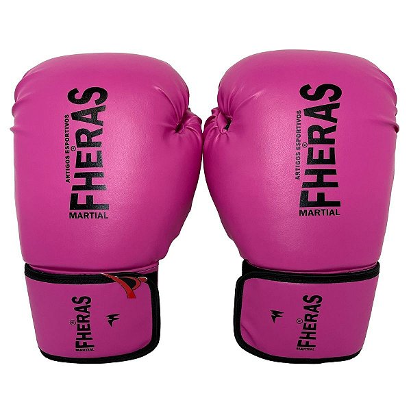 Luva de Boxe / Muay Thai 14oz Sintético Tradicional - Rosa com Preto -  Fheras - PRALUTA SHOP - Sua Loja de Equipamentos de Luta