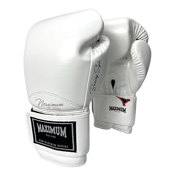 Luva de Boxe / Muay Thai 14oz Classic - Branco - Maximum - PRALUTA SHOP -  Sua Loja de Equipamentos de Luta