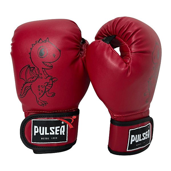 Luva de Boxe / Muay Thai Infantil 06oz PU - Vermelho com Dragão - Pulser -  PRALUTA SHOP - Sua Loja de Equipamentos de Luta