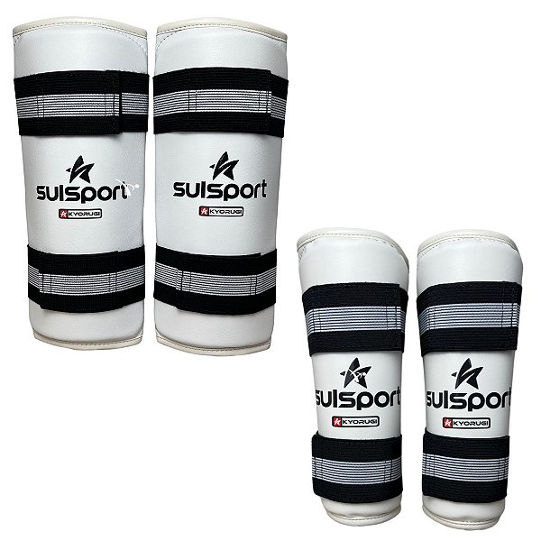 KIT PROTETOR ANTEBRAÇO + CANELEIRA DE TAEKWONDO - SULSPORT