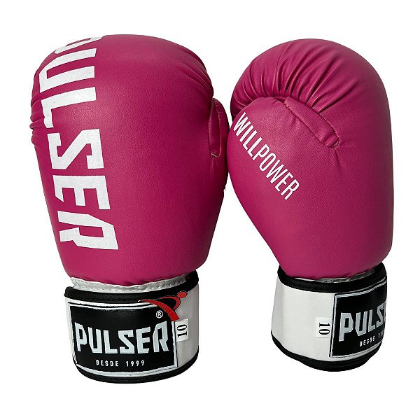 Luva de Boxe / Muay Thai Feminina 10oz PU - Rosa com Branco Minimal -  Pulser - PRALUTA SHOP - Sua Loja de Equipamentos de Luta