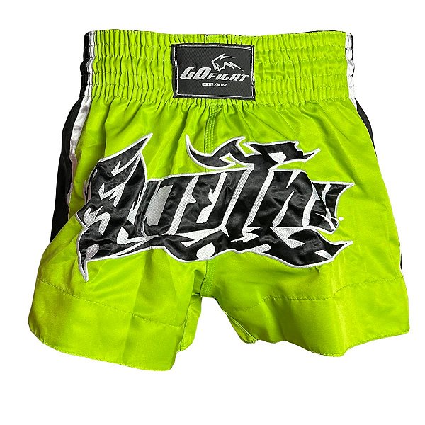 SHORT FIGHT MUAY THAI - BASIC VERDE DRAGÃO - GO FIGHT