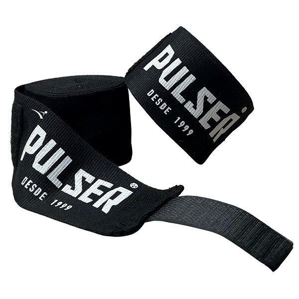 PAR BANDAGEM ATADURA ELÁSTICA - PRETO - PULSER