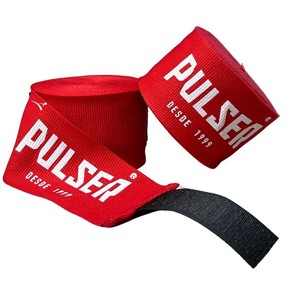 PAR BANDAGEM ATADURA ELÁSTICA - VERMELHO - PULSER