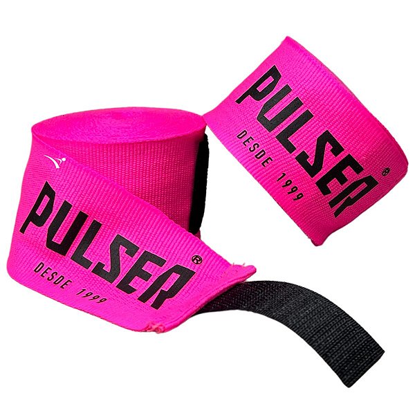 PAR BANDAGEM ATADURA ELÁSTICA - PINK NEON - PULSER