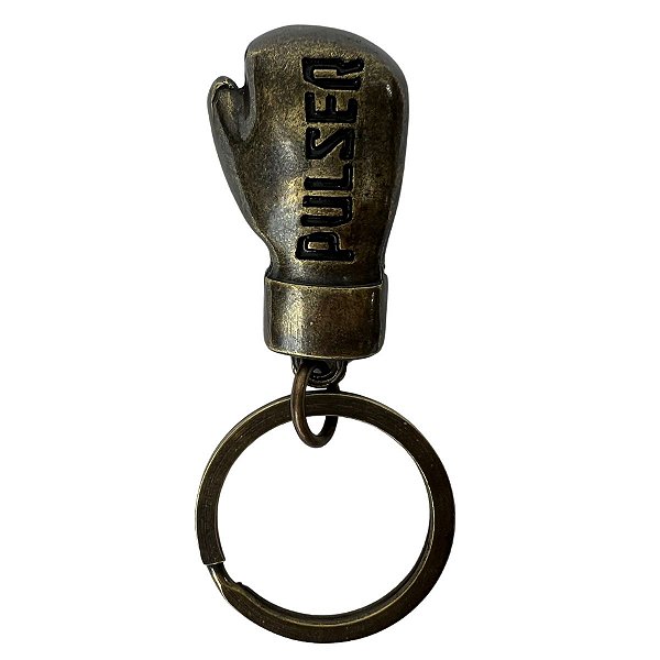 CHAVEIRO OURO RUSTICO ESCRITA PRETA - PULSER