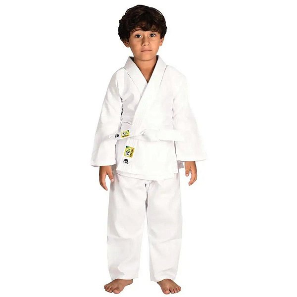KIMONO JUDO INFANTIL SEITÔ C/FAIXA - BRANCO - MKS