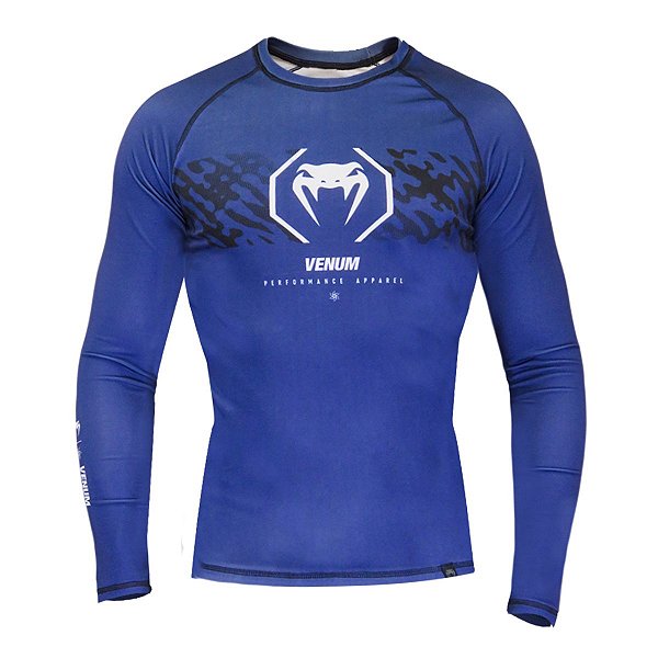 RASHGUARD MANGA LONGA LAZER NAVY - VENUM