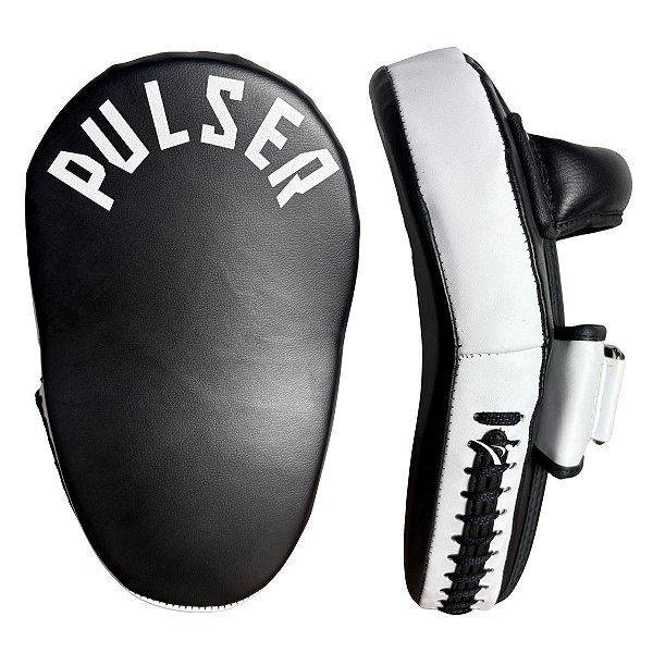 MANOPLA LONGA C/ PEGADOR - PRETO COM BRANCO - PULSER