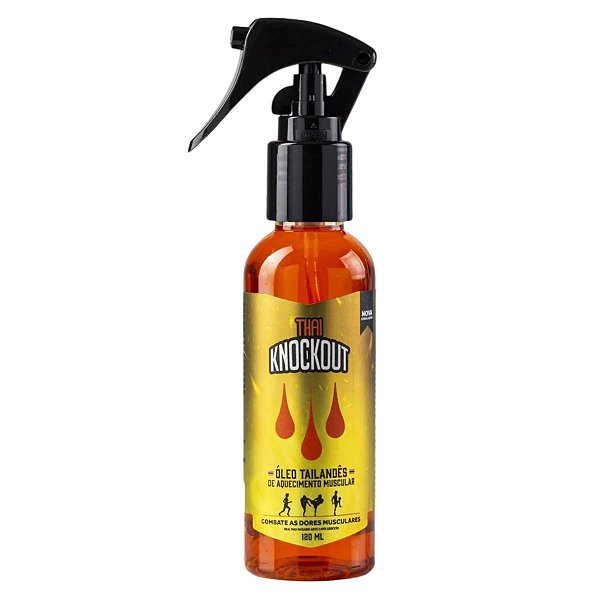 OLÉO TAILANDES DE AQUECIMENTO MUAY THAI 120ML - KNOCKOUT