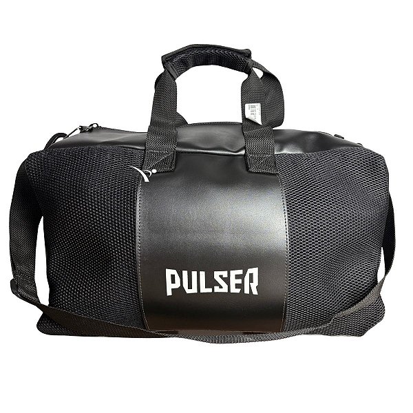 BOLSA MÉDIA - PRETO COM BRANCO - PULSER