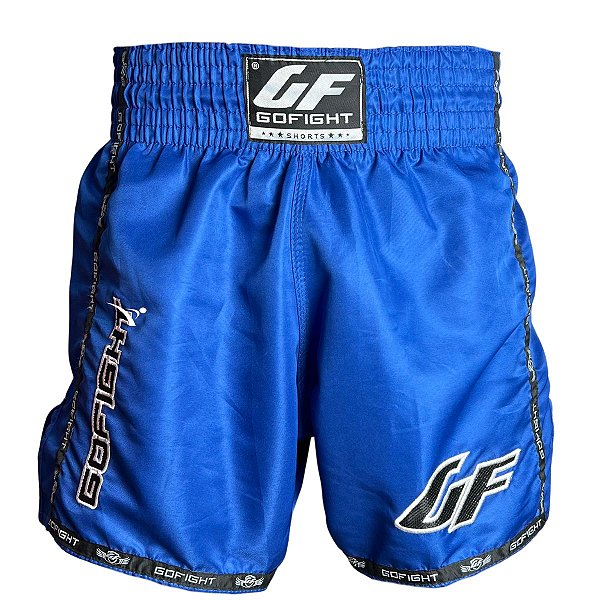 SHORT FIGHT MUAY THAI LONG - BASIC AZUL - GO FIGHT