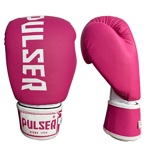 LUVA 12OZ MICROFIBRA - ROSA COM BRANCO MINIMAL ADOMA - PULSER