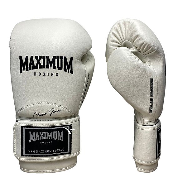 LUVA 16OZ - BRANCO NEW CLASSIC - MAXIMUM