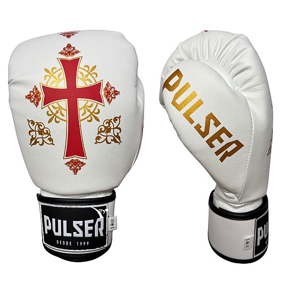 LUVA 16OZ MICROFIBRA - BRANCO TEMPLÁRIO - PULSER