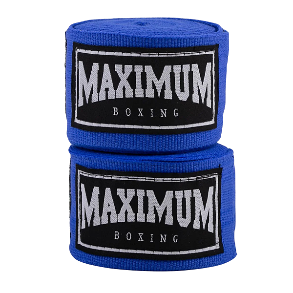 PAR BANDAGEM ATADURA ELÁSTICA - AZUL - MAXIMUM